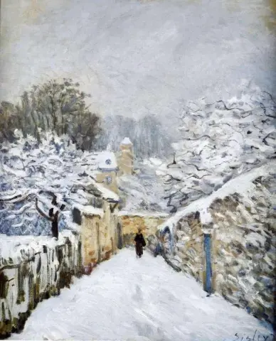 Louveciennes 的雪 1