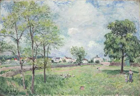 约 1885 年村庄景观