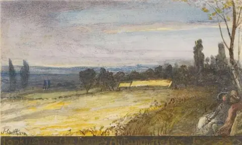 Guardando I Campi Autunnali Felici