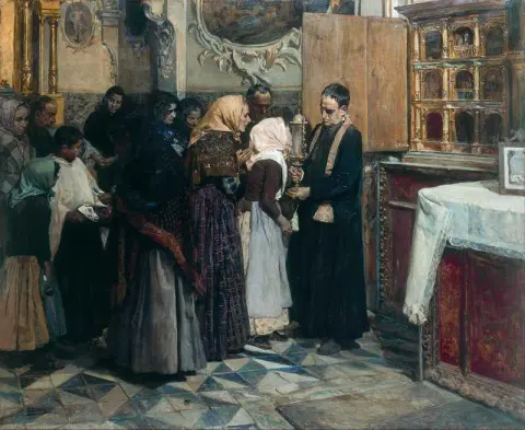 유물에 키스하기 1893