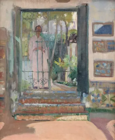 El Jard N 1920의 Casa Sorolla Elena Sorolla의 파티오