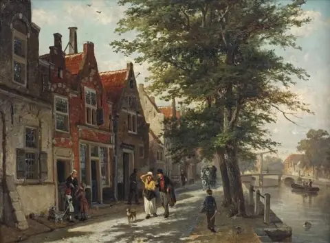 Вид на Брауэрсграхт, Харлем, 1890 г.