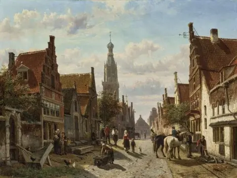 Де Вийзельстраат Те Энхуизен 1866 г.