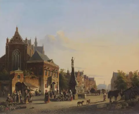 Sommerliche Stadtansicht, около 1845-1850 гг.