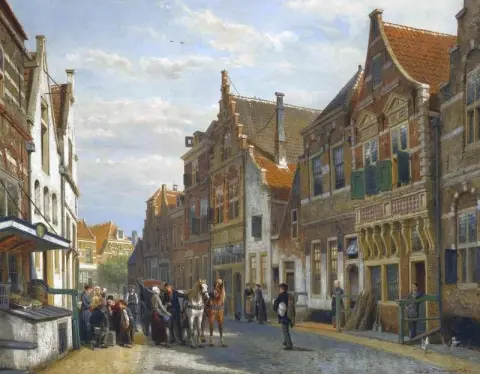 Wijdstraat Oudewater летом 1878 года.