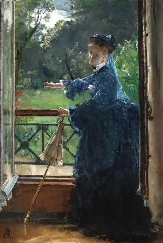 Femme Au Balcon