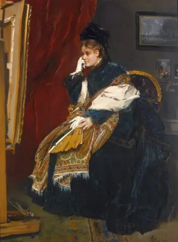 La Femme En Vert Dans L Atelier