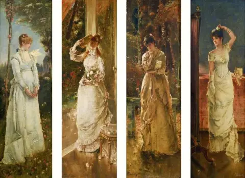 Les Quatre Saisons. Le Printemps L Ete L Automne L Hiver 1881