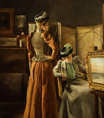 Visit To The Studio 1891