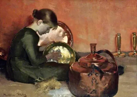 抛光盘约 1887 年