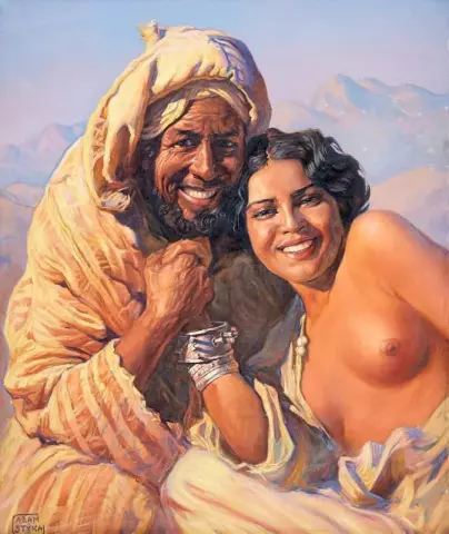 Happy Couple In The Desert