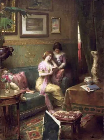 거실에서 독서하기 1912