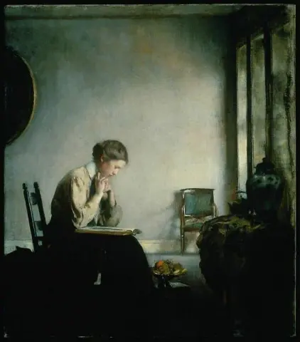 Girl Reading Ca. 1909