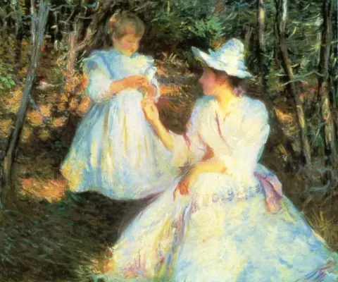 Mother And Child In Pine Woods 1893