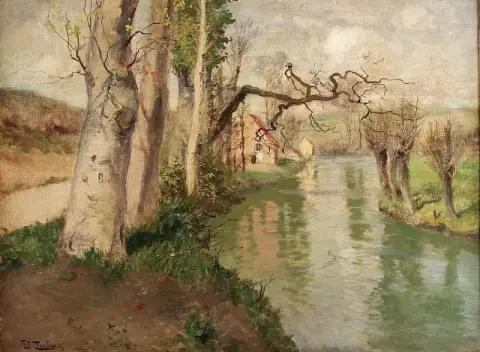 De Dieppe França com o rio Arques