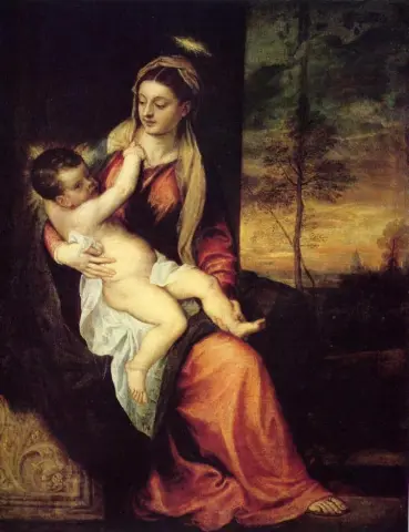 María y el niño Jesús