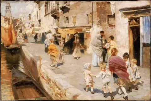 Día ventoso en Venecia