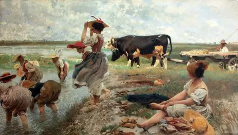 Le Mondine en Polesine 1885