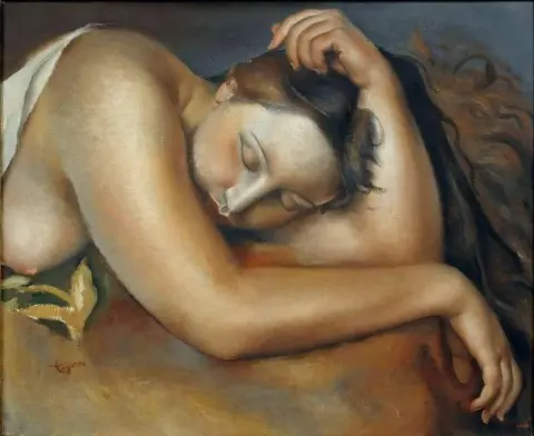 Menina dormindo em 1923