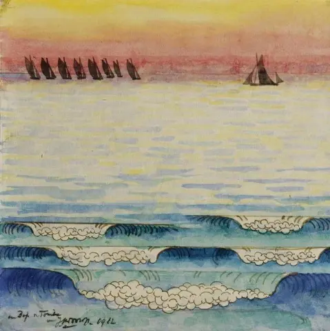 Båtar på vattnet 1912