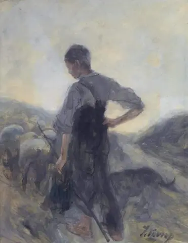 Herde och hans flock ca 1884