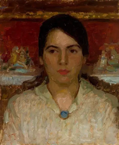 Portr T Af Kunstnerens Datter Nina Tuxen