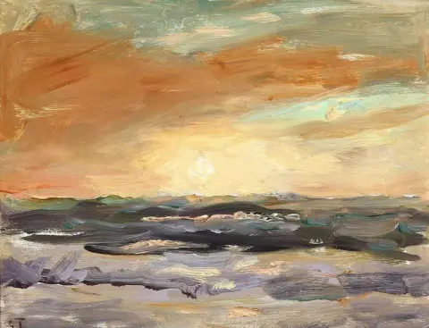 Sunset Over Skagen Beach