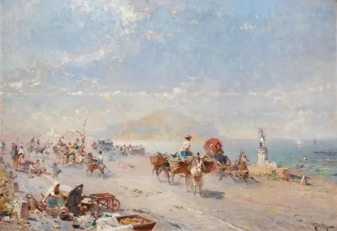 멀리 보이는 팔레르모 몬테 펠레그리노(Palermo Monte Pellegrino)