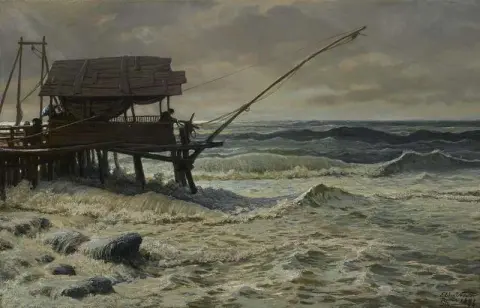 Off Pier Head Viareggio Italy 1883