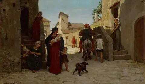 המשל של הטוחן בנו והחמור מס' 4 כ-1869
