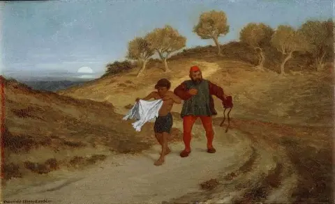 המשל של הטוחן בנו והחמור מס' 8 כ-1869