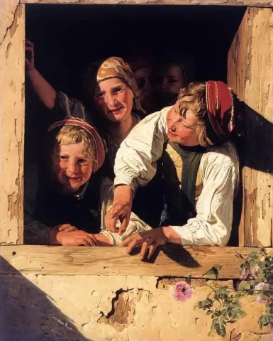 Crianças na janela