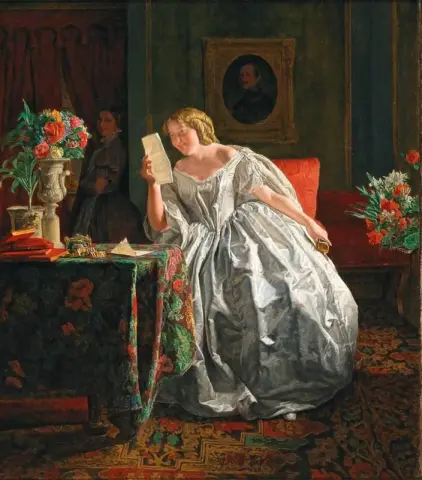 Menina lendo uma carta