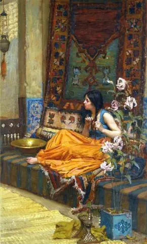 后宫里，约1884年