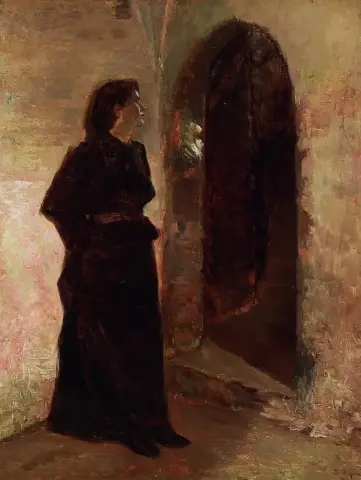 圆顶门前的年轻女子 1898