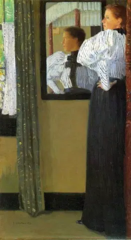 Rosto refletido em um espelho, 1896