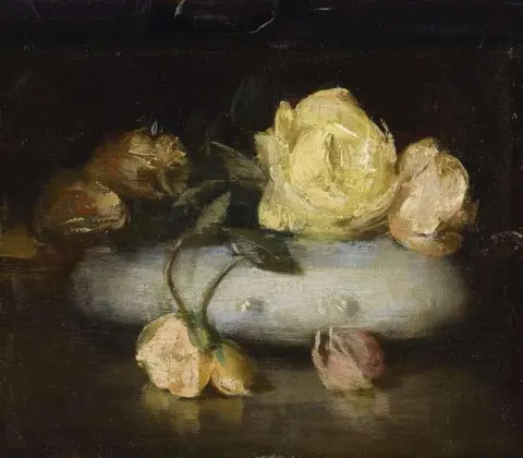 Natureza morta com rosas 1884