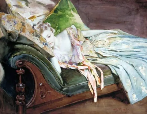 绿色垫子，约 1895 年