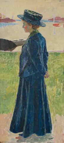 Tyttö sinisessä hatussa 1911