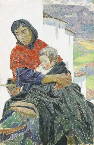 Kvinnan Med Barnet - Andalusisk-perhe 1913