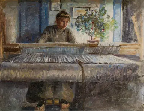 Anna Ved V pe Slettestrand 1908