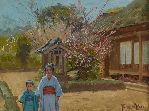 日本杉田的花园神社 1895
