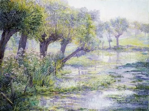 硬币 D Etang - La Mare Le Matin Ca. 1906