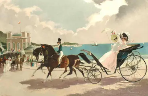 Horse And Trap By The Seaside 1