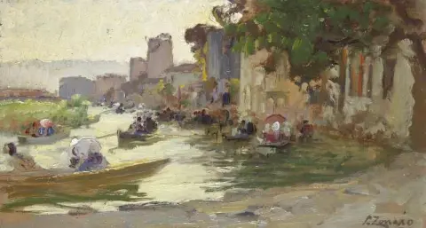 Sketch For A Wedding Scene On The Water Of The River Goksu