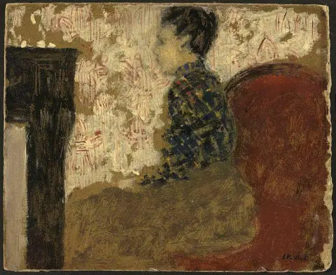 Mujer sentada junto al fuego, c. 1894