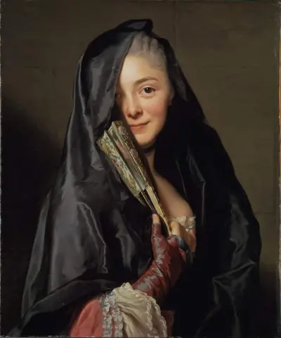 戴面纱的女士 - (1768)