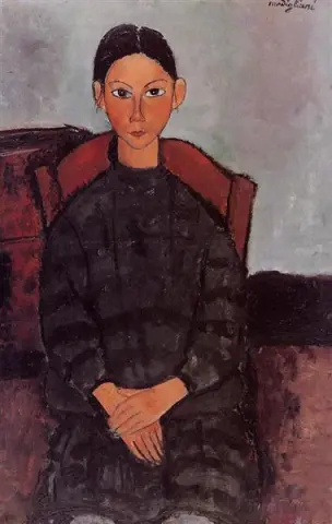 Девушка в черном комбинезоне, 1918 год.