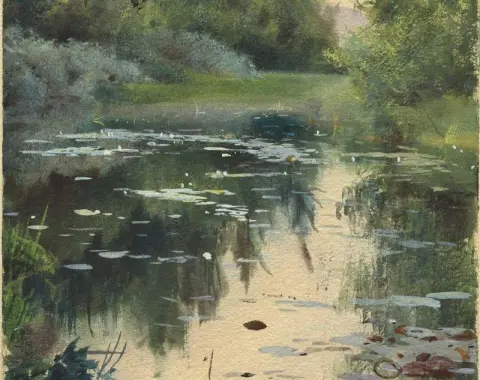 Studie av landskapet från Mora, 1886