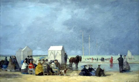 Bath time in Deauville - 1865